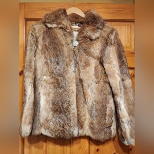 Vintage 80's Opera Fur Coat, Size M